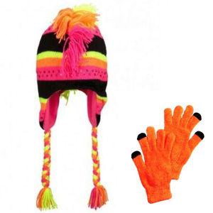 Justice Mohawk Trapper Hat & Texting Gloves Set
